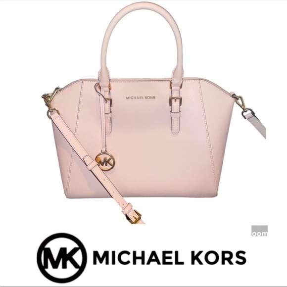 Michael Kors Satchel Crossbody Medium Soft Pink Like New! - Picture 1 of 16